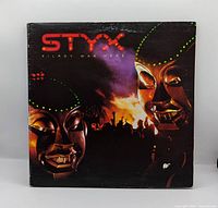 Front album cover showing Styx Kilroy Was Here artwork