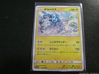 Front of Thundurus Japanese card in sleeve