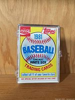Front of plastic team box showing 1981 Topps Chicago White Sox label