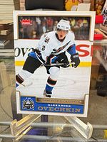 Front view of 2006-07 Fleer Alexander Ovechkin card #195