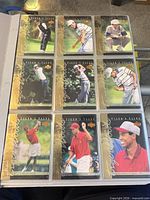 Binder page with first nine Tiger's Tales cards