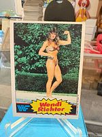 Front view of Wendi Richter trading card showing image and title
