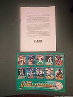 Full lot overview showing uncut sheet and letter