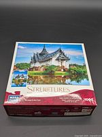 Front of Mega Puzzles Structures 1000-piece puzzle box