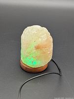 Lamp unlit showing green illumination