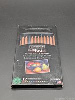 Front of box showing General’s multiPastel branding and window with 11 pencils