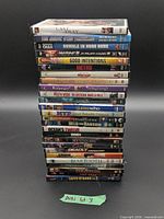 Full stack of approximately 22 DVD movies