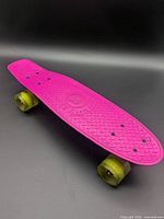 Top view of neon pink deck