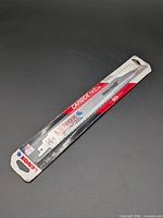 Front of packaged Lenox carbide-tipped reciprocating saw blade