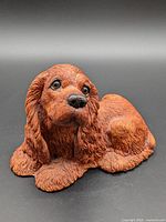 Front angled view of the cocker spaniel figurine