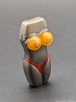 Front view of bikini woman novelty lighter closed