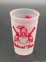 Full view of Medieval Times cup front