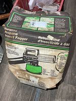 Front view of boxed Burgess Propane Insect Fogger