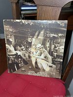 Front cover of Led Zeppelin "In Through the Out Door" LP showing entire sleeve