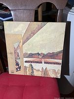 Front cover of Stevie Wonder Innervisions LP leaning on chair