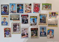 Overall layout of all cards in lot
