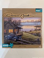Front of sealed Buffalo Games 1000-piece Darrell Bush Early to Rise puzzle box