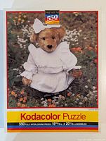 Front of sealed Kodacolor puzzle box showing image and piece count