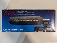 Front of Sennheiser MKE 300 retail box showing product image and branding