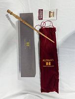 Wand, box, pouch, certificate together
