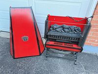 Hood, fireplace insert on stand