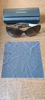 Sunglasses with case and cloth displayed