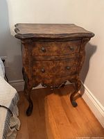 Front view of nightstand with drawers closed