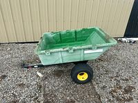 Full side view of cart showing tub, frame and tires