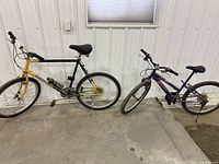 Overall view of both bicycles side by side