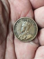 Obverse showing George V portrait and legend GEORGIVS V DEI GRA REX ET IND IMP