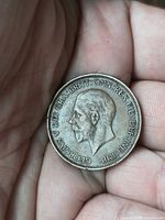 Obverse of 1936 one penny showing King George V portrait and legend
