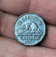 Reverse showing beaver, denomination, date