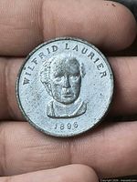 Obverse showing Laurier portrait and 1896 date