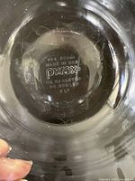Close-up of Pyrex mark on base showing model 484 300 ml