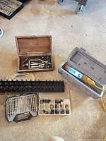 Group shot showing all items placed on floor