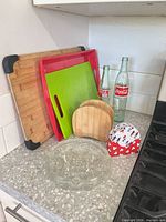 All items grouped on countertop