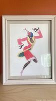 Front view of first framed dancer print