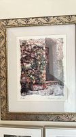 Stone doorway print in gilded frame