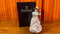 Full figurine front view with box