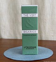 Front view of sealed fragrance box