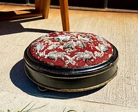 Full view of the footstool in sunlight