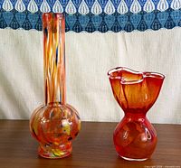 Both vases side by side for overall view