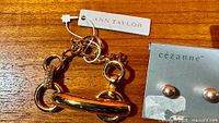 Ann Taylor bracelet and Cezanne earrings new on cards