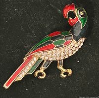 Front view showing enamel colors and rhinestones