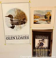 Overview of three posters on wall