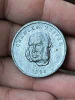 Obverse view showing CHARLES TUPPER portrait and date 1896