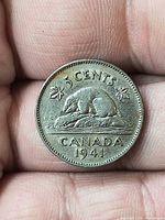Reverse side displaying beaver design and date 1941