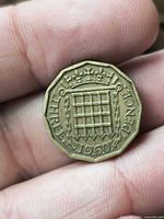 Reverse showing crowned portcullis, denomination, date