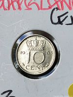 Obverse showing crowned 10 CENT, year 1963