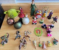 Group shot of all ornaments on countertop